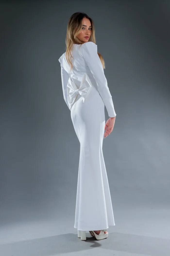 ⁦Dress nombre 770 <br> white⁩ – תמונה ⁦3⁩