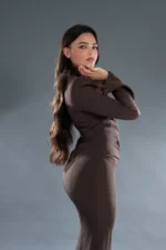 Dress nombre 775 <br> Brown chocolate