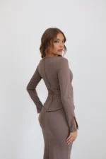 ⁦Milano suit taupe⁩ – תמונה ⁦4⁩