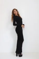 ⁦Luna dress black⁩ – תמונה ⁦2⁩