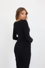 ⁦Luna dress black⁩ – תמונה ⁦3⁩