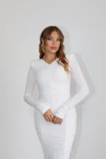 ⁦Luna dress white⁩ – תמונה ⁦4⁩