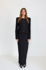 Boutonne suit black