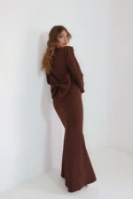 Fiocco dress brown