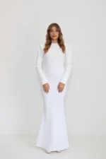 ⁦Fiocco dress white⁩ – תמונה ⁦2⁩