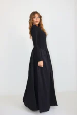 ⁦Trian dress black⁩ – תמונה ⁦2⁩