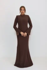 Dentelle dress chocolate