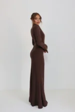 ⁦Dentelle dress chocolate⁩ – תמונה ⁦2⁩