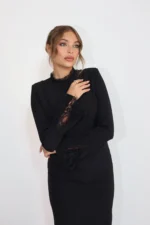 ⁦Dentelle dress black⁩ – תמונה ⁦3⁩