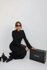 ⁦Dentelle dress black⁩ – תמונה ⁦4⁩