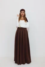 ⁦Noble skirt cohocolate⁩ – תמונה ⁦3⁩