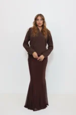 Elise suit chocolate