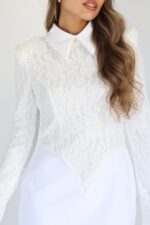 ⁦Daria dress white⁩ – תמונה ⁦5⁩