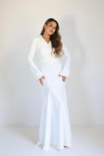 ⁦Cindy dress white⁩ – תמונה ⁦2⁩