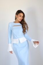 ⁦Kamila dress blue⁩ – תמונה ⁦4⁩