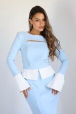 ⁦Kamila dress blue⁩ – תמונה ⁦2⁩