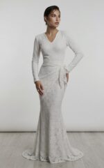 ⁦Saray dress white⁩ – תמונה ⁦2⁩
